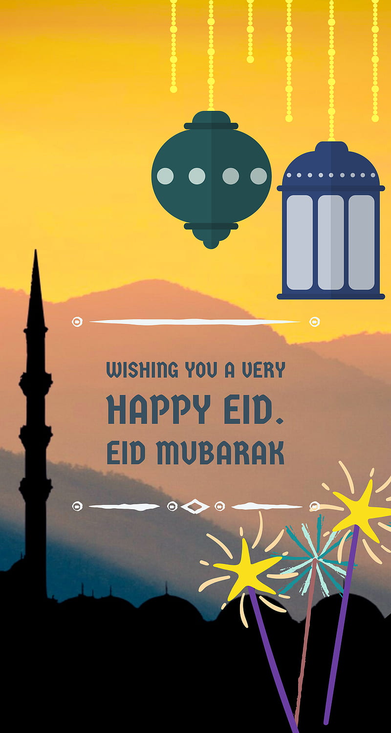 Happy Eid ul Fitr, eid, eid greetings, eid mobarok, eid mubarak, greetings,  islamic, HD phone wallpaper | Peakpx
