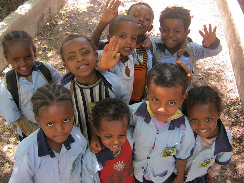 Orphans, children, ethiopian, ethiopia, poverty, HD wallpaper