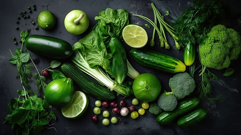Salad, Cucumbers, Green, Lime, Vegetables, HD wallpaper