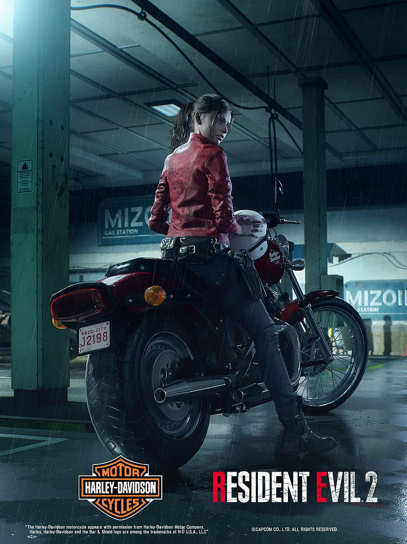 Resident Evil 2, video games, Claire Redfield, Leon Kennedy, Capcom, Racoon City, Resident Evil, HD phone wallpaper