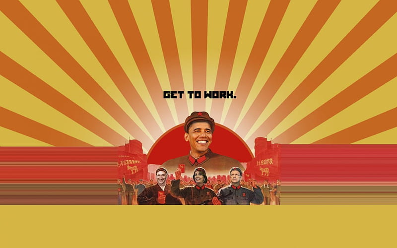 Chairman Barack, funny obama, obama socialist, obama communist, chairman obama, HD wallpaper
