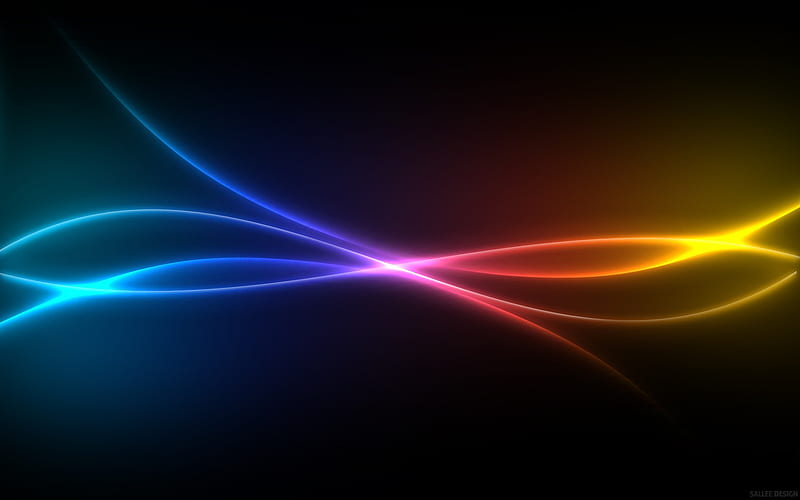 Intersection of the color curve-abstract design background glare, HD wallpaper