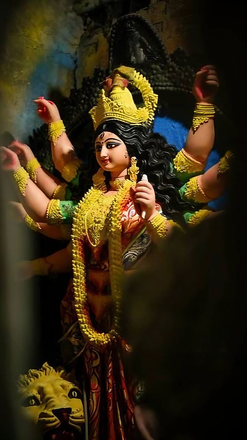 Navratri Ke, Durga Maa Statue, goddess, devi maa, HD phone wallpaper