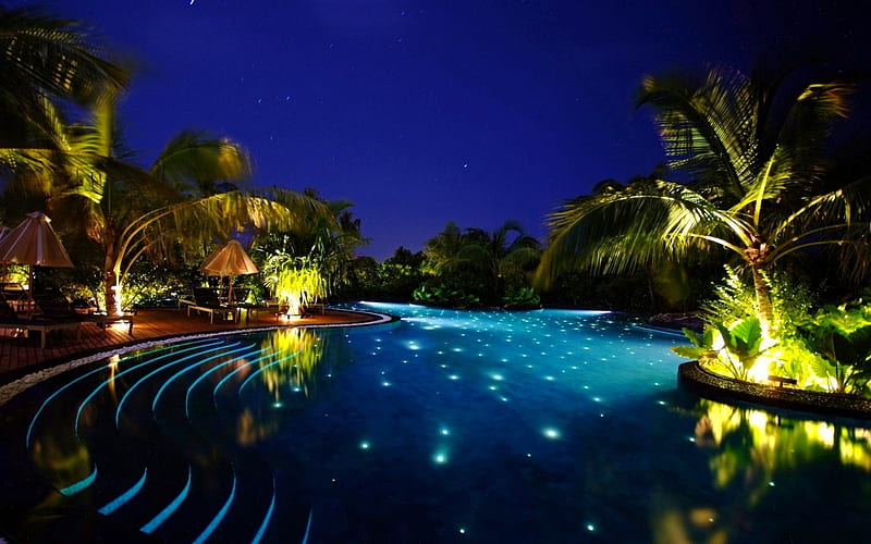 resort pool background