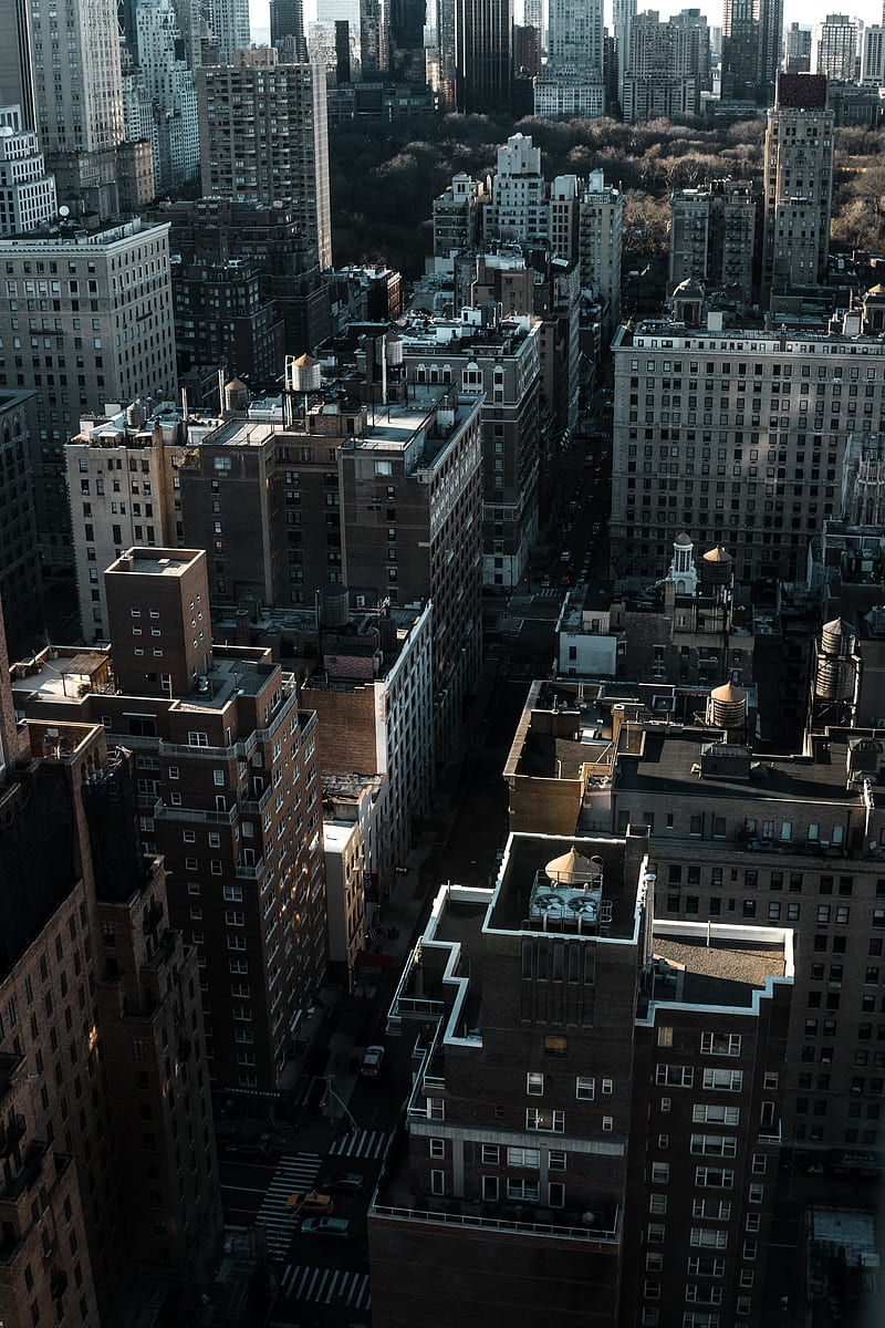 Aerial view of city buildings during daytime, HD phone wallpaper | Peakpx