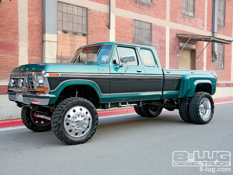Cummins-Powered Ford, lift, truck, classic, ford, HD wallpaper