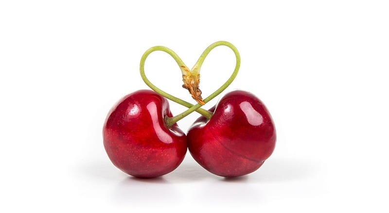 I love cherry, graphy, food fruits, love, heart, summer, cherry, red fruits, HD wallpaper