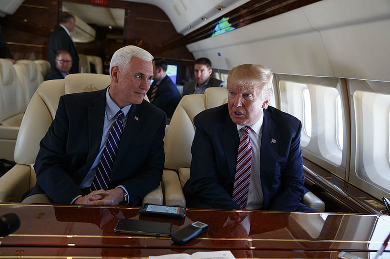 Mike Pence & Donald Trump, businessman, cabinet, Scottish, politician, Donald Trump, American, Donald John Trump, President, White House, President of the United States, television personality, Mike Pence, HD wallpaper