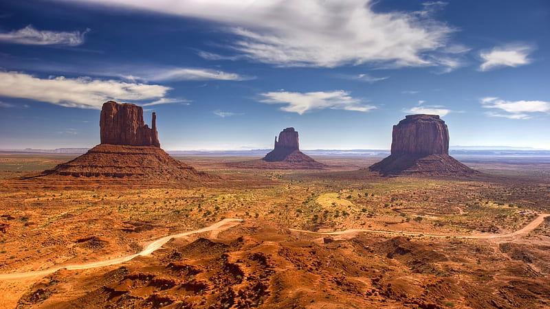 Monument Valley Navajo Reservation F2, Monument Valley, desert, National Park, Navajo Reservation, graphy, wide screen, nature, scenery, landscape, HD wallpaper