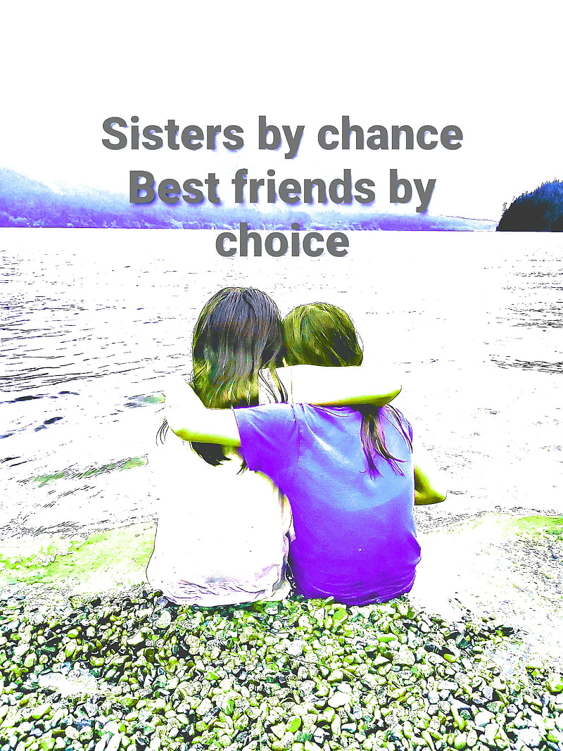 Sisters, best friend, bff, bffs, friend, friends, friendship, sister, women, HD phone wallpaper