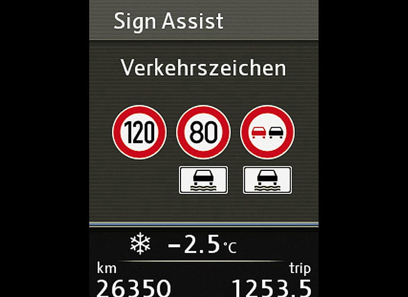 2012 Volkswagen Tiguan Sign Assist – traffic sign detection, car, HD wallpaper