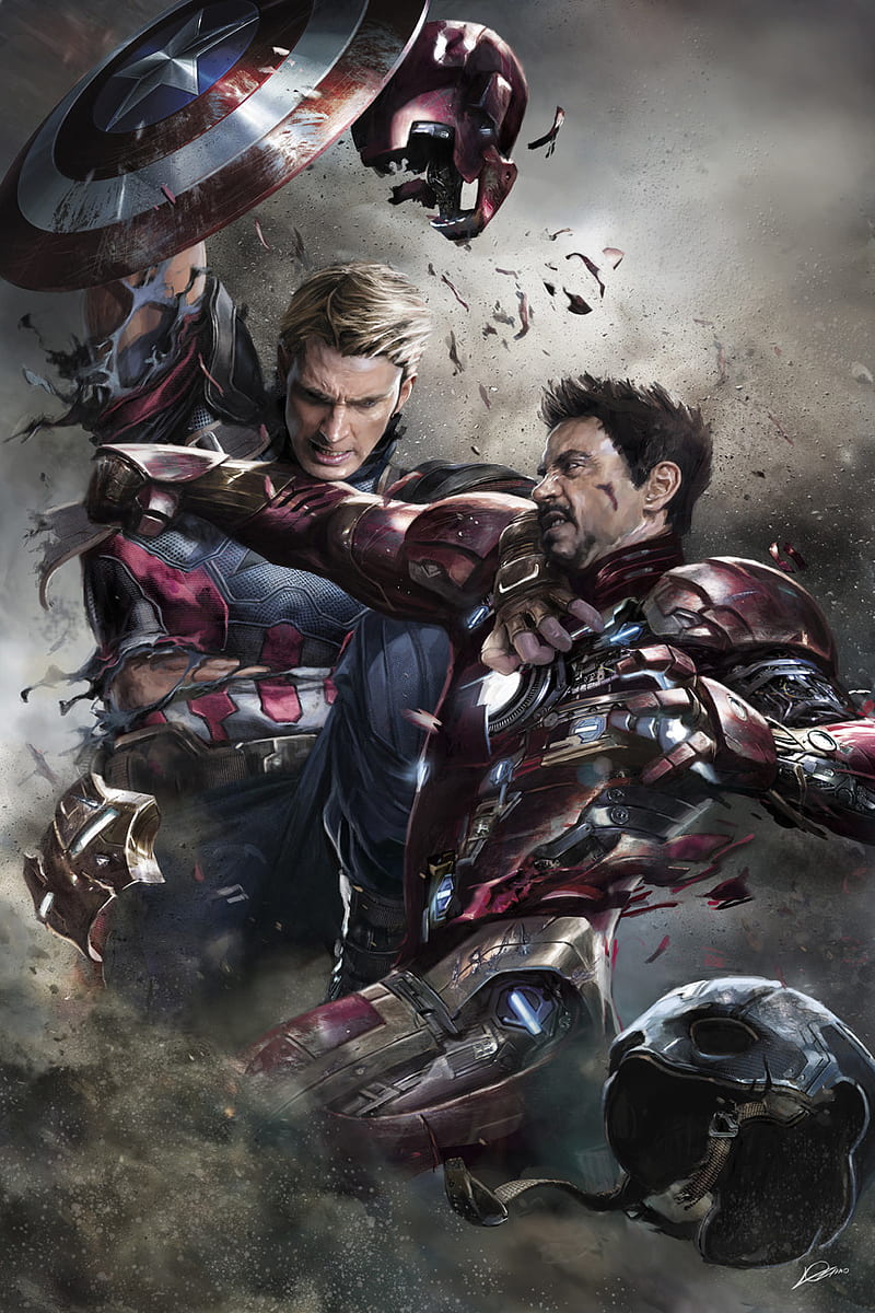 Captain Vs Iron Man, armor, marvel, rogers, shield, stark, steve, tony, HD  phone wallpaper | Peakpx