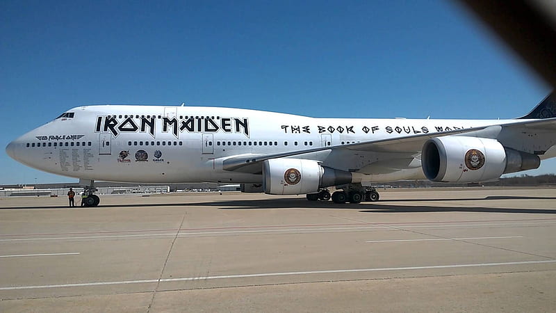 Irond Maiden - Ed Force One, 747, Boeing, Metal, Force, Iron, Maiden, Music, Heavy, Ed, One, Band, HD wallpaper