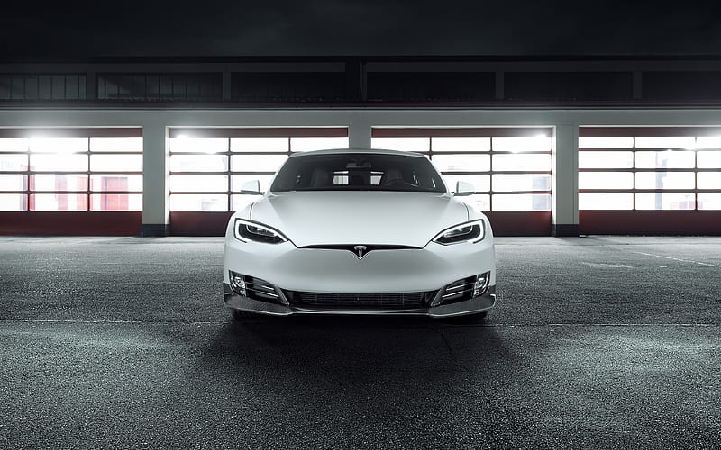Tesla Model S Novitec, front view, 2018 cars, Model S, electric cars, Tesla, HD wallpaper