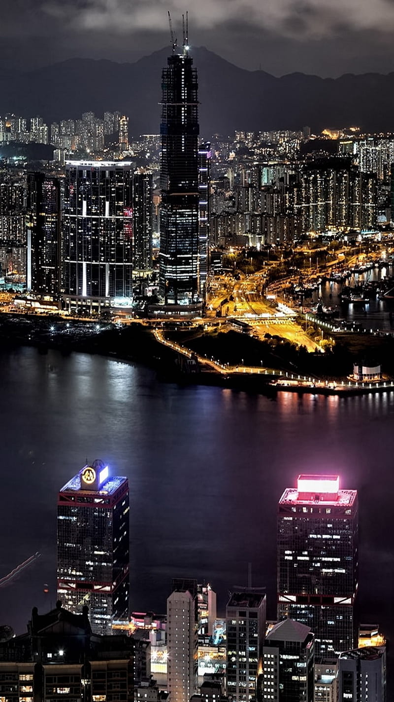 Taiwan City, life, night, sky, HD phone wallpaper