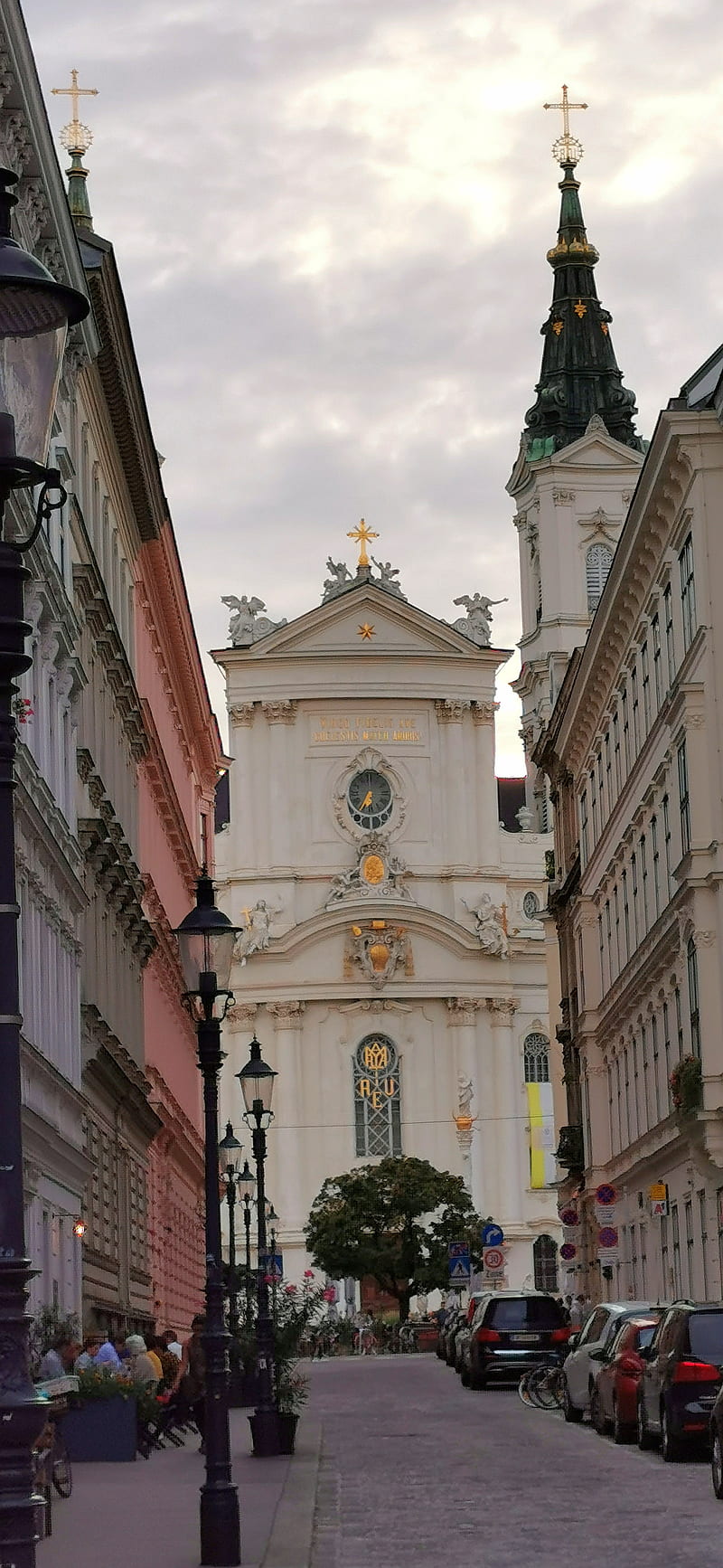 Vienna church , donau, old, oldcity, oldstreet, street, wien, HD phone wallpaper