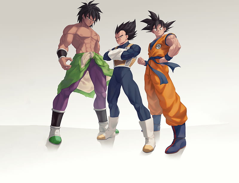 Broly Goku and Vegeta, HD wallpaper