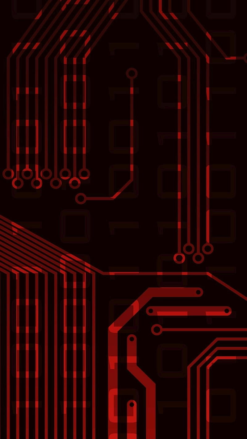 System Board, abstract, black, dark, red, HD phone wallpaper