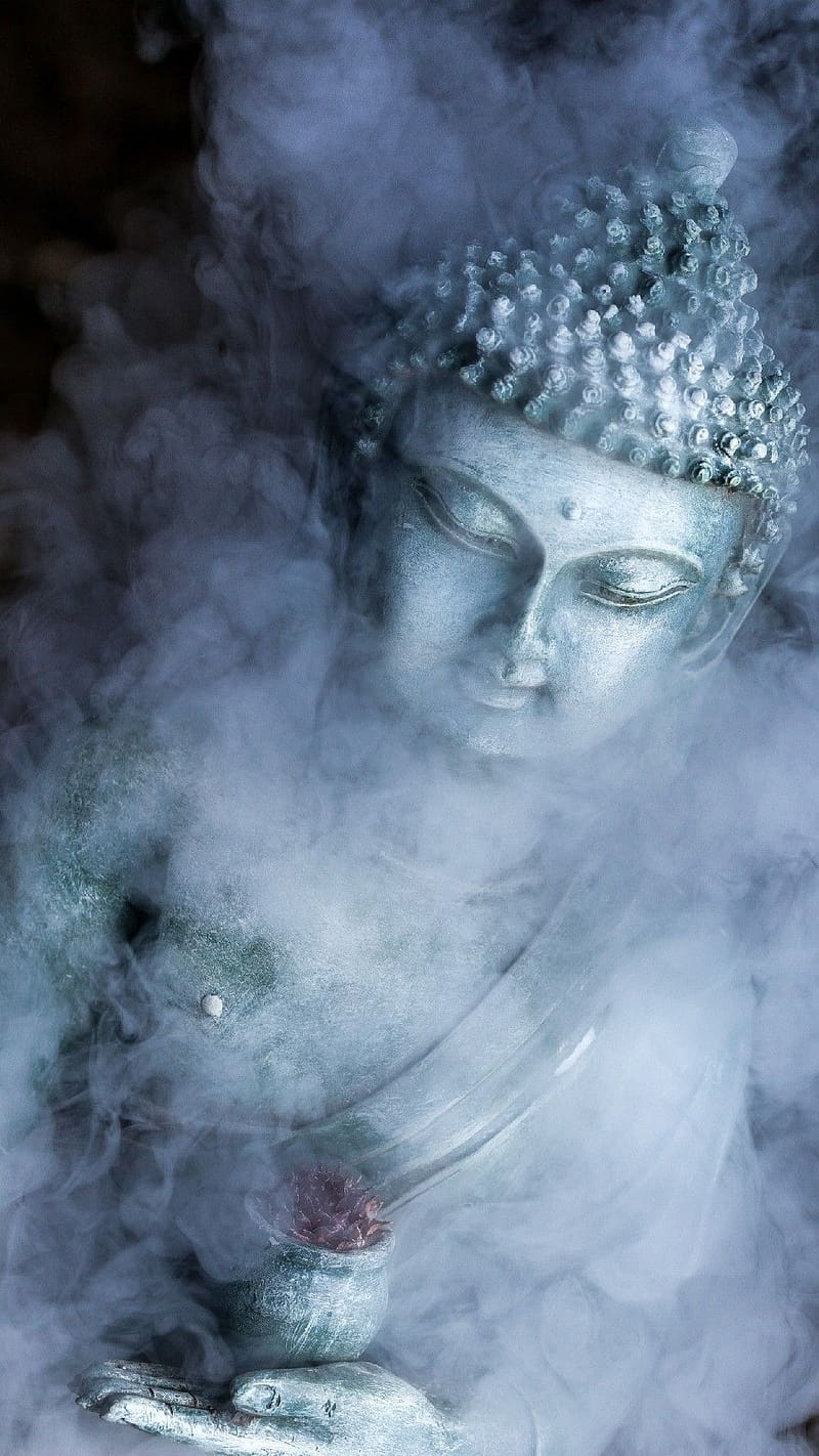 Buddha , Smoky Effect, lord buddha, meditate, god, HD phone wallpaper