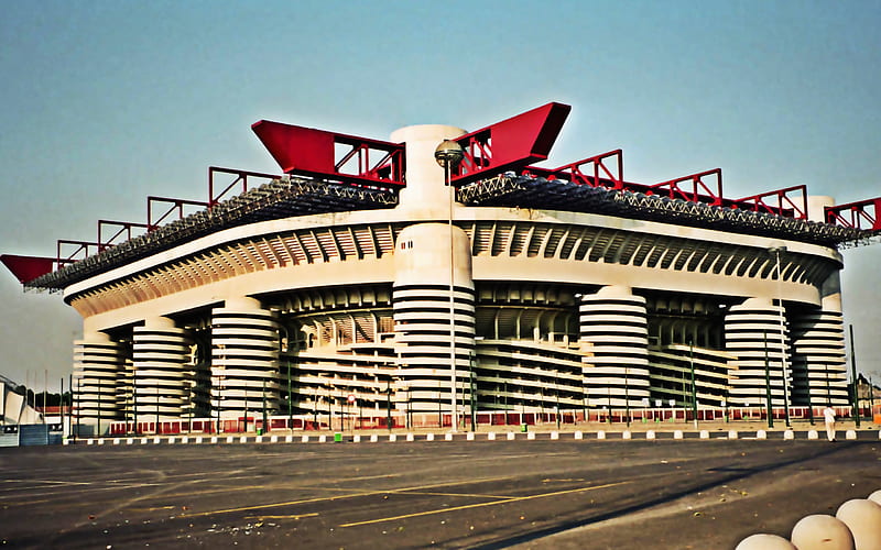 Giuseppe Meazza, San Siro Italian football stadium, Milan, Italy, HD  wallpaper