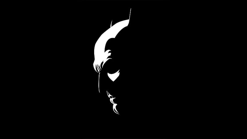 Batman Black And White, batman, black-and-white, monochrome, superheroes, HD wallpaper