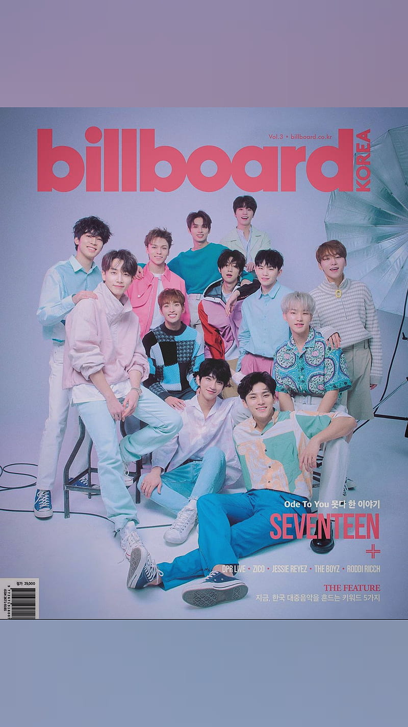 Seventeen Billboard, kpop, HD phone wallpaper