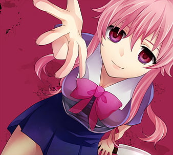 anime, Gasai Yuno, Mirai Nikki, anime girls, pink hair - wallpaper #135956  (1280x960px) on