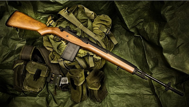 M14 Semi-Automatic Rifle, HD wallpaper