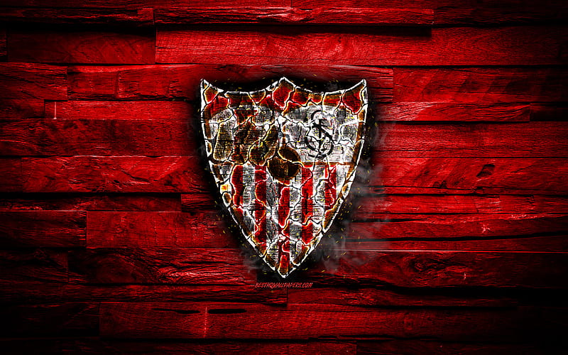 Sevilla FC, club, football, logo, soccer, HD wallpaper
