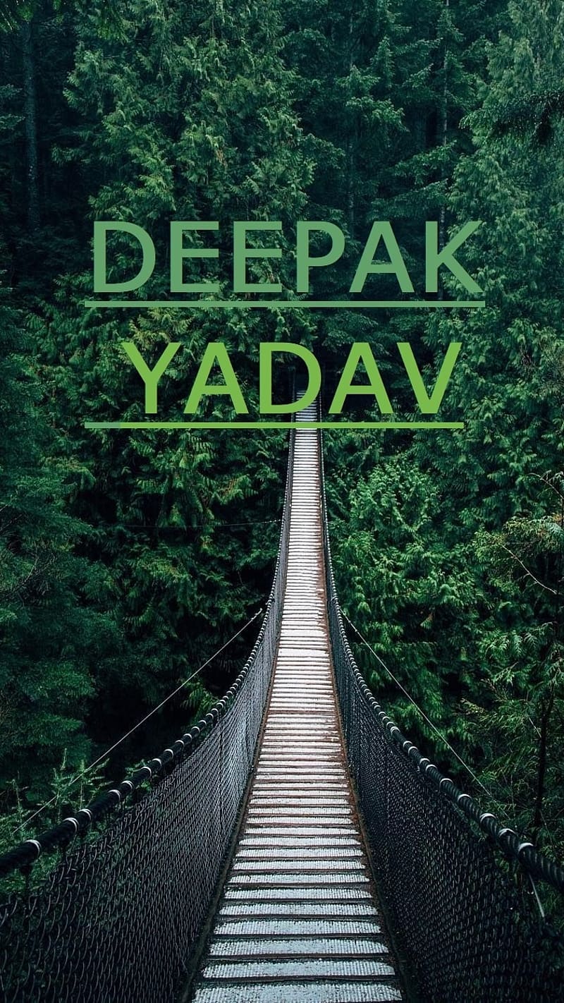 Deepak Yadav, forest, fonts, HD phone wallpaper