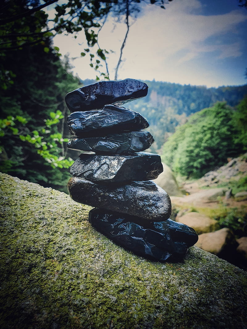 Stones , harz, natur, nature, river, steine, valley, HD phone wallpaper