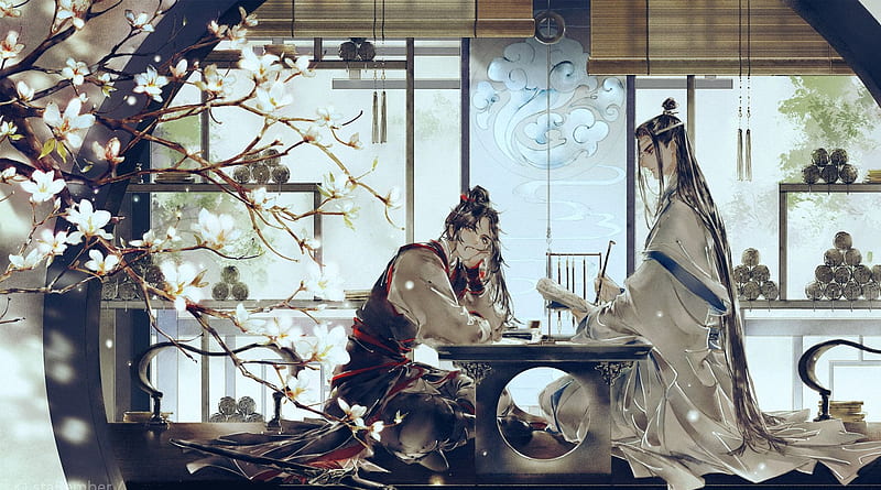 Anime, Mo Dao Zu Shi, Lan Wangji, Lan Zhan, Wei Wuxian, Wei Ying, HD wallpaper