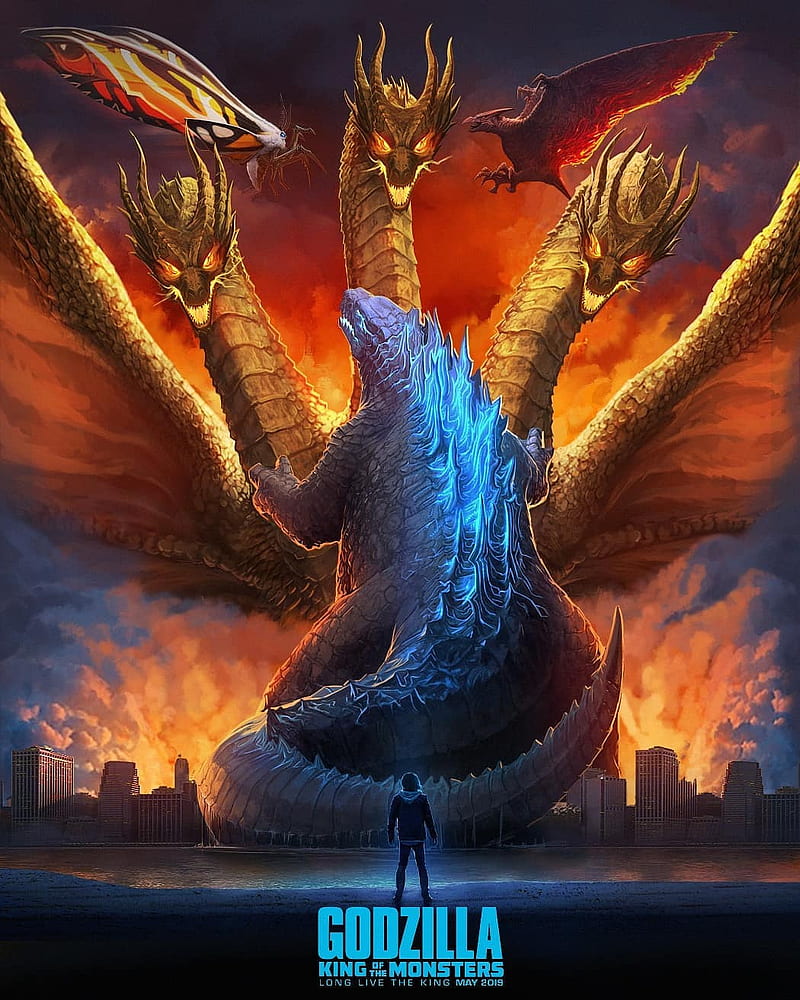 Download Epic Battle: Godzilla Vs King Ghidorah Wallpaper | Wallpapers.com