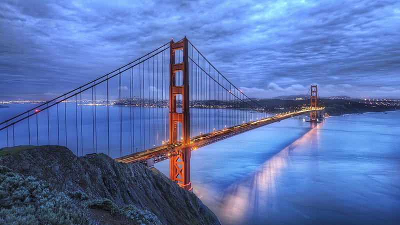 Golden Gate Bridge, gate, arhitecture, bridge, golden, HD wallpaper