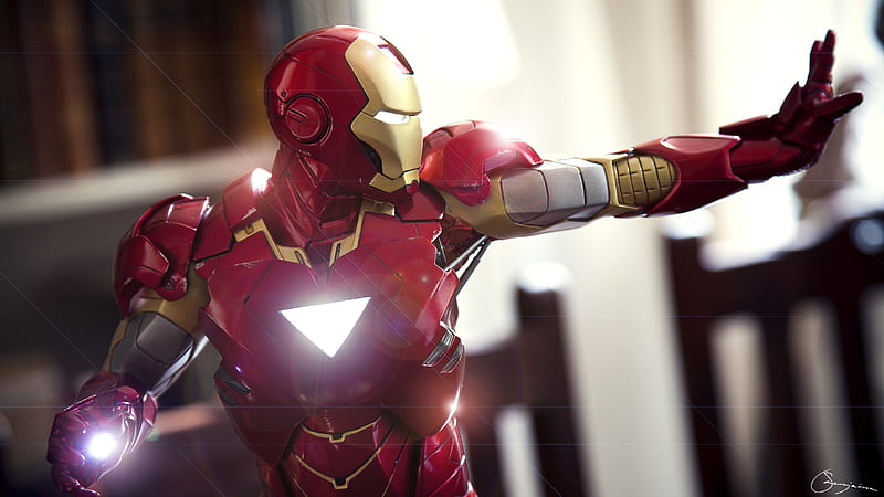 Iron Man 2018, iron-man, superheroes, artwork, digital-art, HD wallpaper