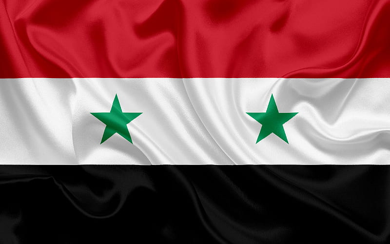 Syrian flag, Syria, Asia, national flag, Siwolica, flag of Syria, HD wallpaper