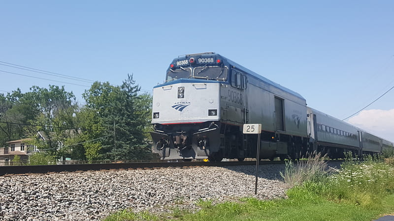 Amtrak Cabbage , amtrack, track, train, trains, HD wallpaper