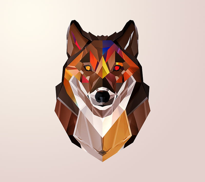 Autumnal Wolf, justin maller, wolf, HD wallpaper
