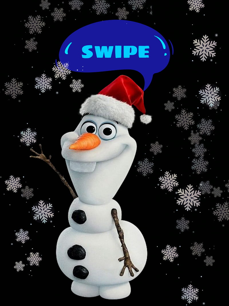 Snowy olaf, christmas, snowman, HD phone wallpaper