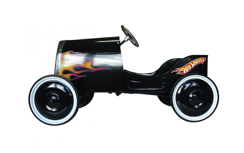 hot wheels pedal car, toy, racing, race, fun, HD wallpaper