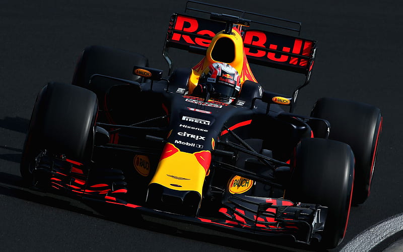Max Verstappen Red Bull Racing, raceway, RB13, Formula 1, F1, 2017 cars, Formula One, HD wallpaper