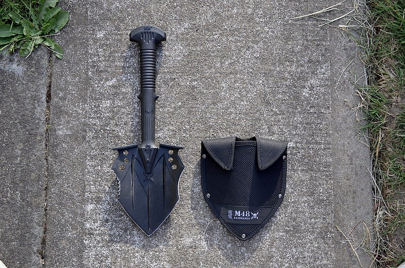 M48 Kommando Tactical Shovel, Tool, shovel, hunt, thrill, HD wallpaper