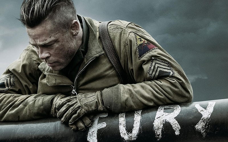 Brad Pitt, Movie, Fury, Fury (Movie), HD wallpaper