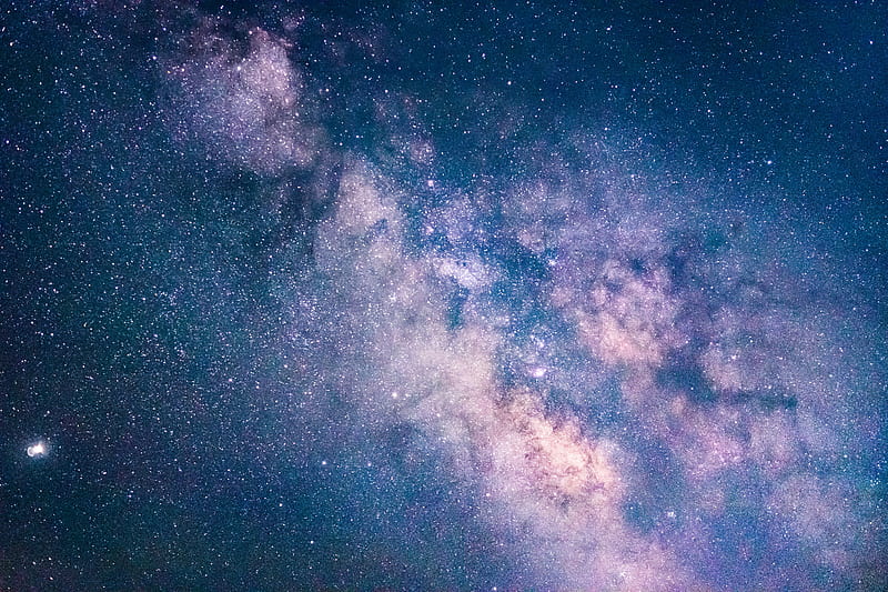 nebula, stars, purple, space, HD wallpaper