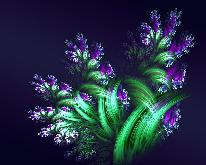 Beautiful Flower Sketch, 3d, green, color, funny, other, HD wallpaper
