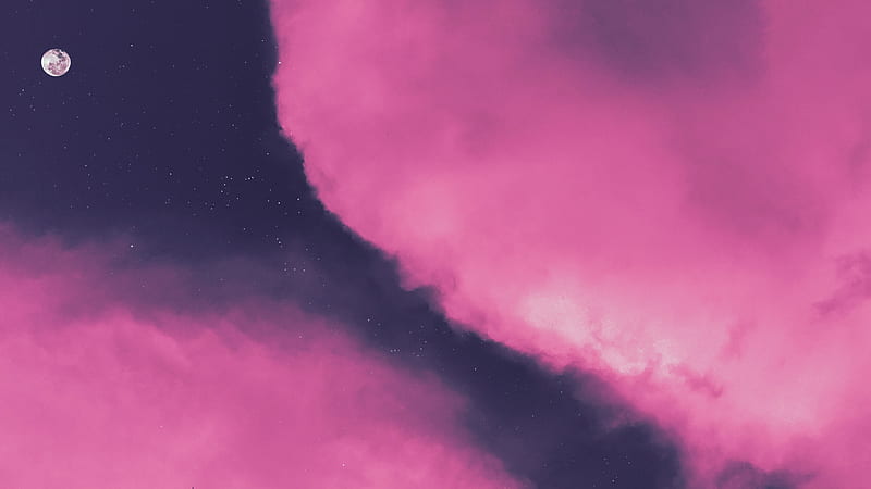 Pink Clouds During Nighttime, HD wallpaper