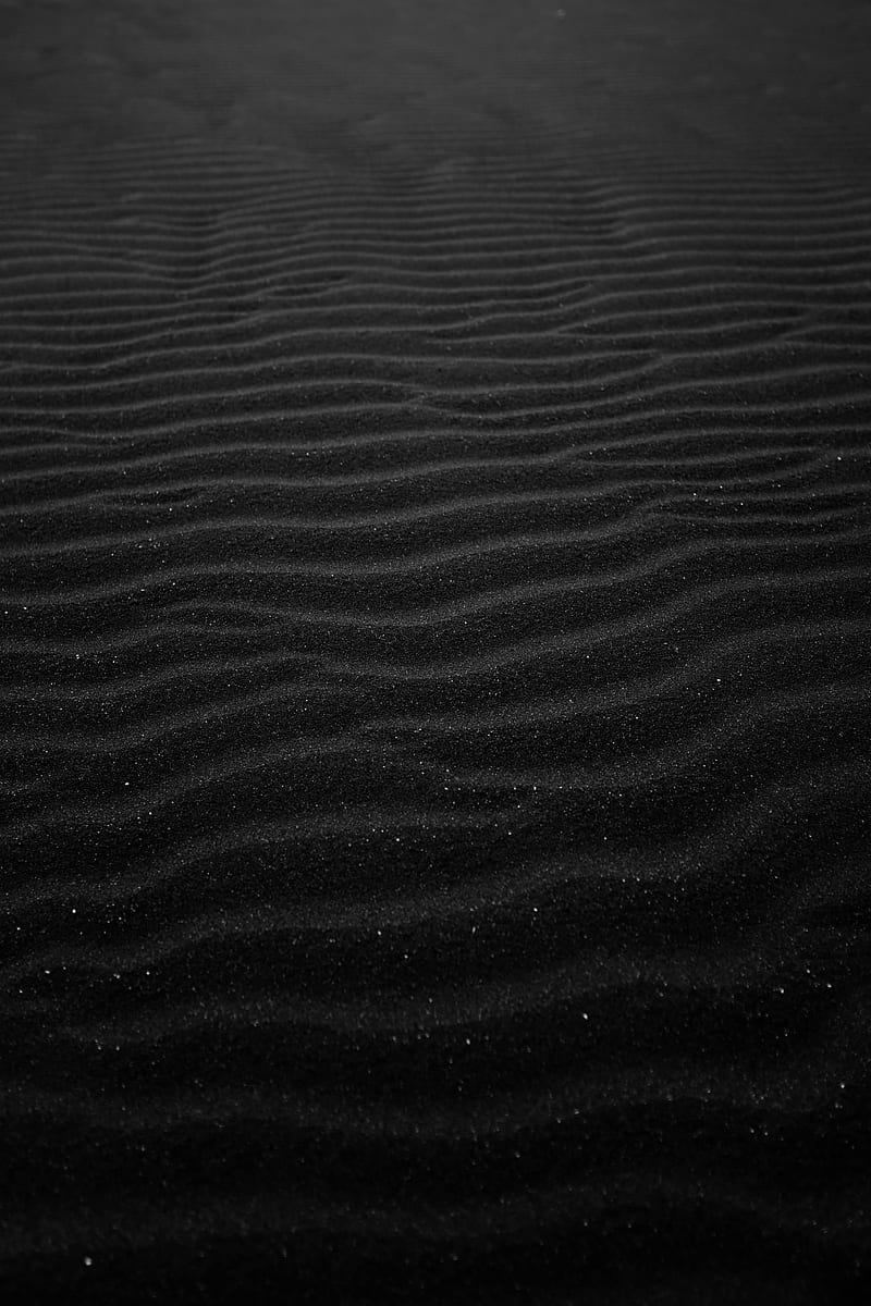 sand, black, relief, dark, HD phone wallpaper