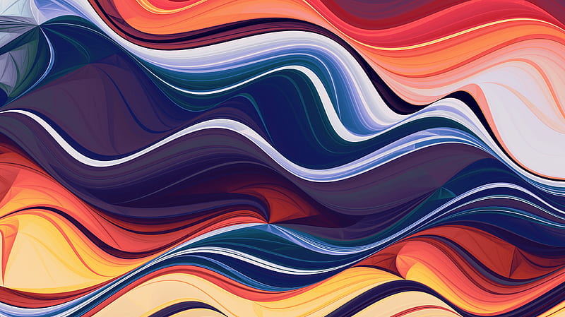 Wave Of Abstract Colors, HD wallpaper