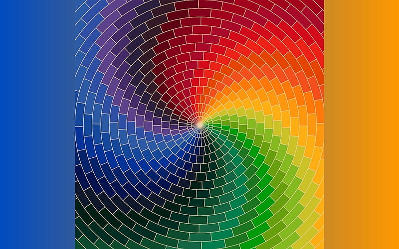 Rainbow Mosaic, colors, mosaic, rainbow, vector, HD wallpaper