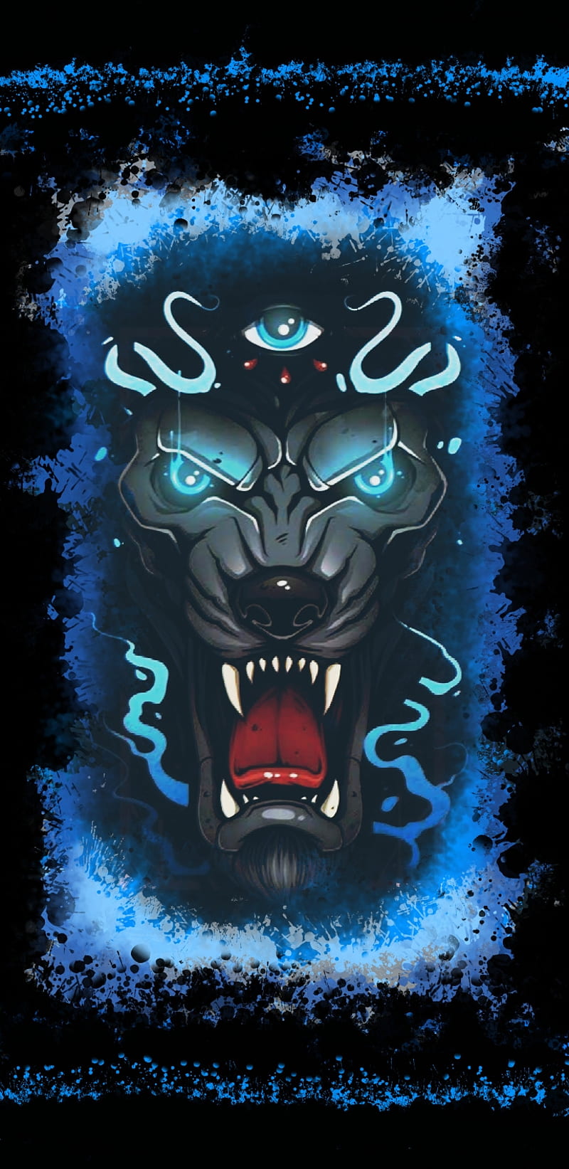 3rd Eye Wolf, third eye, pineal, dmt, consciousness, brain, awesome, HD phone wallpaper
